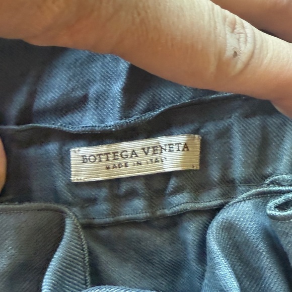 Bottega Veneta Luxury Gray A-Line Embellished Belted Pleated Skirt - Picture 6 of 13